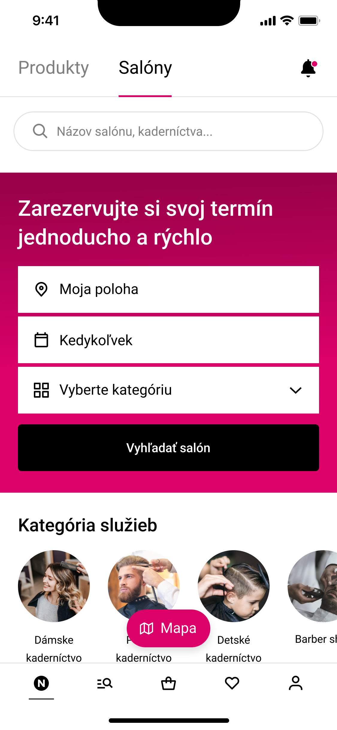 Aplikácia Notino Partner na displeji smartphonu